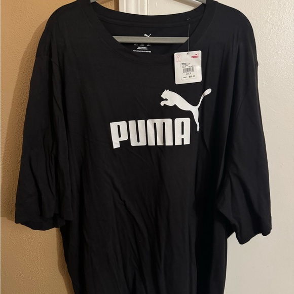 PUMA Black Tee with White Logo - Picture 1 of 3